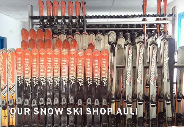 ski rent charges at auli
